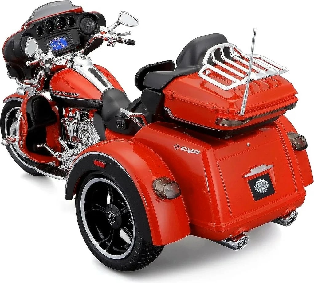 Model metalik Maisto HD 2021 CVO Tri Glide 1:12, portokalli
