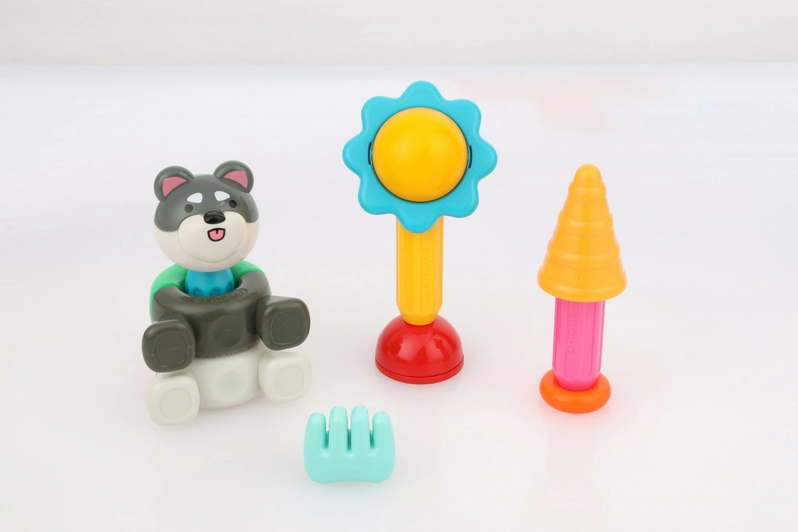Set lodrash magnetike Magformers Stick-o Cat and Dog, 27 pjesë, për fëmijë, shumëngjyrëshe