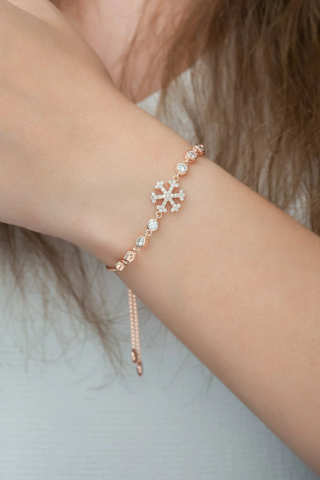 Byzylyk argjendi Jumeon, ngjyrë ari dhe e bardhë, TRDYL803