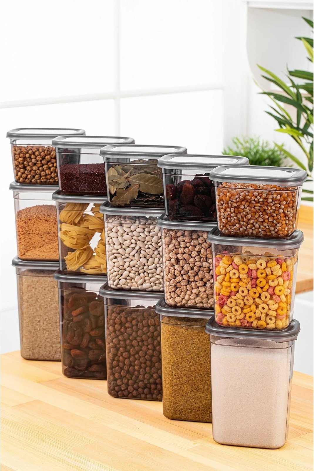 Set kuti për organizim (15 copë), ngjyrë antracit, BNMPEGYAR15-81115