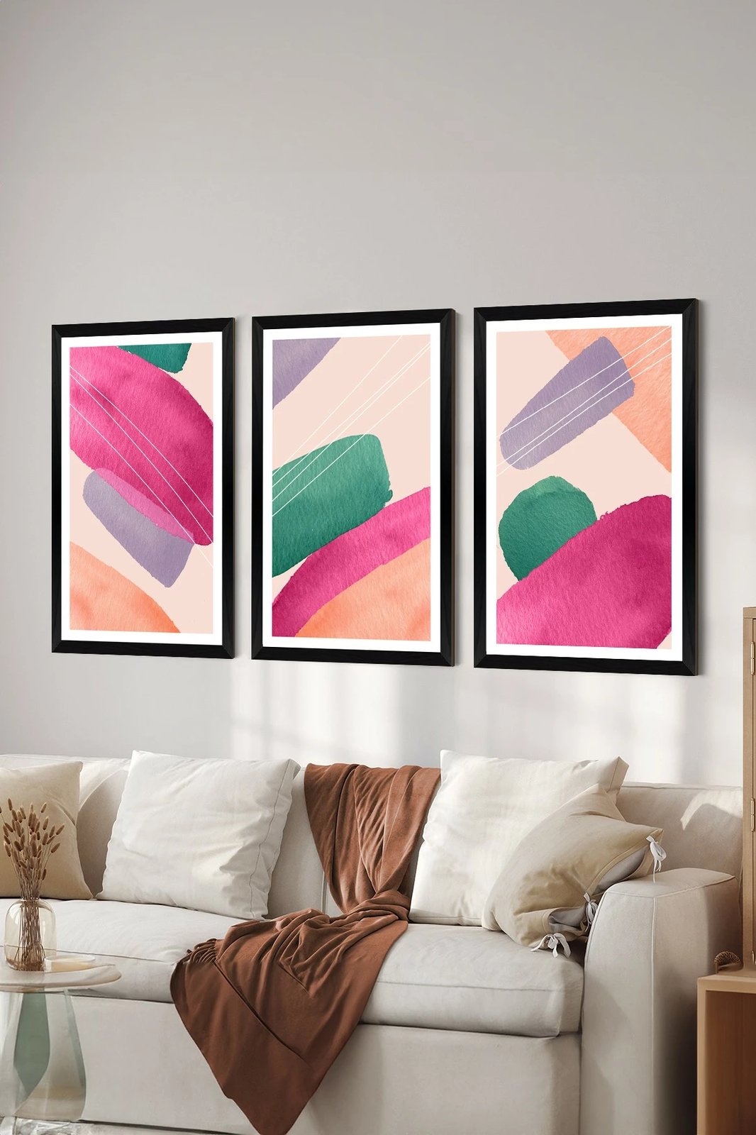 Set pikturash dekorative (3 copë), Wallity, Artsycllct32