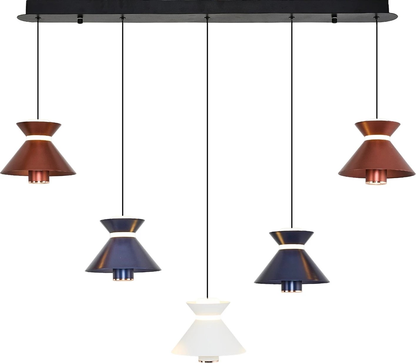 Llambë tavani Opviq, 2803-5AS-28, kafe, kaltër, bardhë