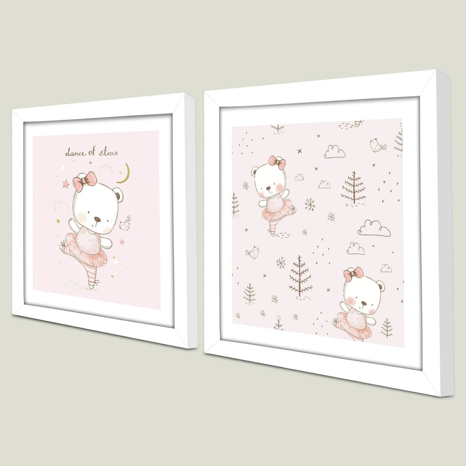 Pikturë dekorative me kornizë MDF (2 copë), Wallity, 2P3333BCT-002