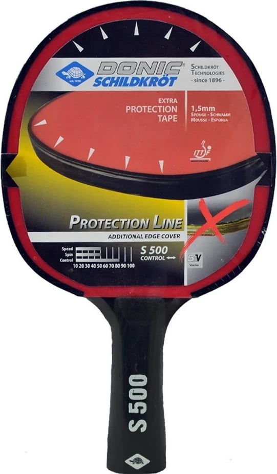Raketë ping pong Donic Protection Line S500, e zezë