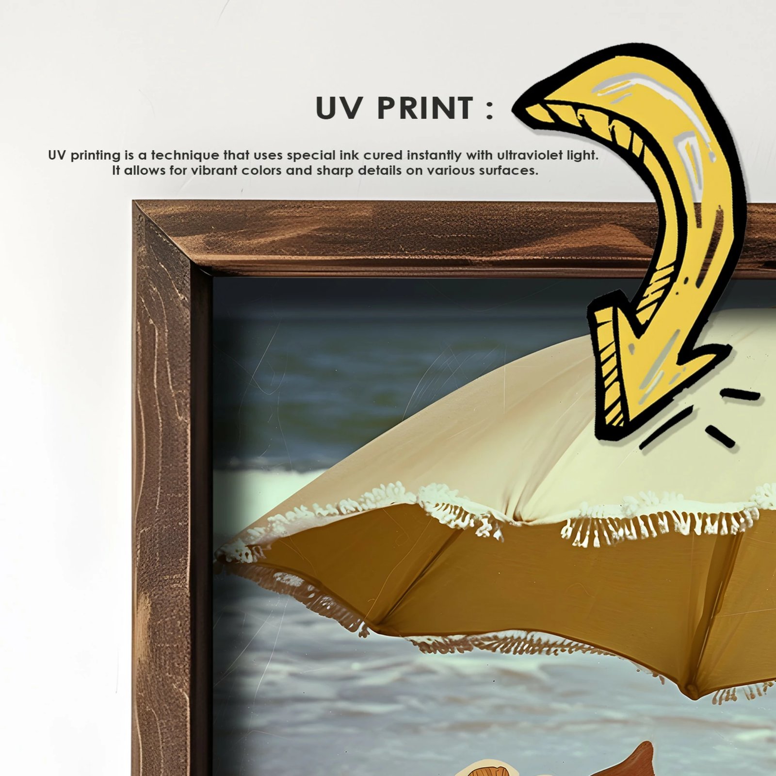 Pikturë dekorative me kornizë MDF, Wallity, GE099-L