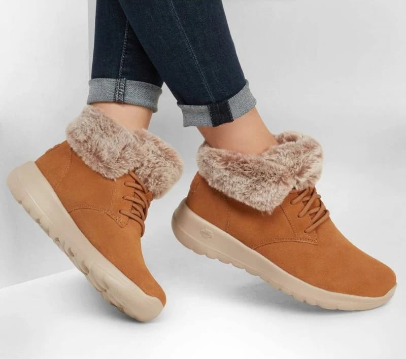 Çizme për femra Skechers, ngjyrë kafe