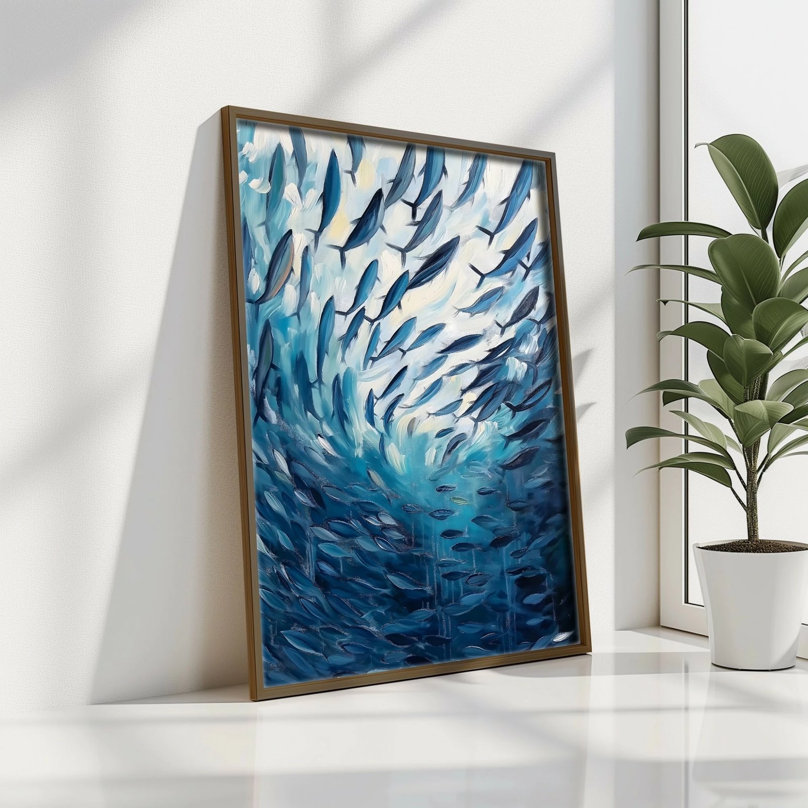 Pikturë dekorative me kornizë MDF, shumëngjyrëshe, GE250-L