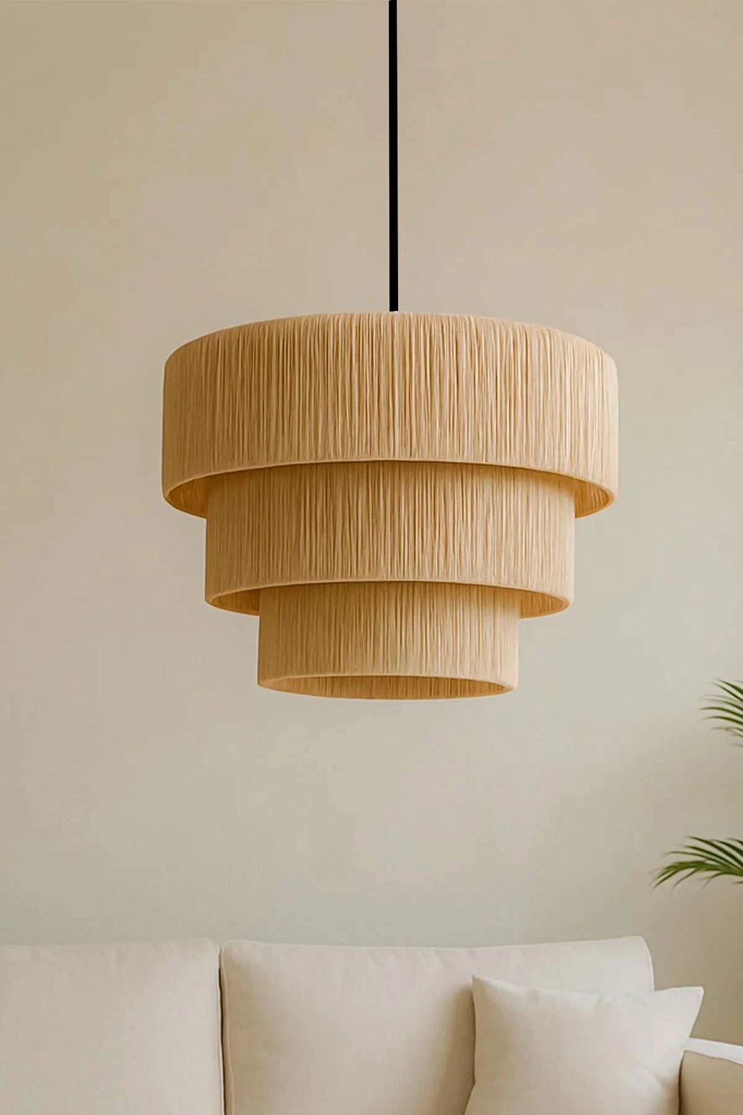 Llambë tavani Opviq, Trivela, krem, kapak makrame