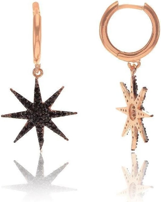 Vathë argjendi Jumeon, ngjyrë rozë ari dhe e zezë, SGTL7612