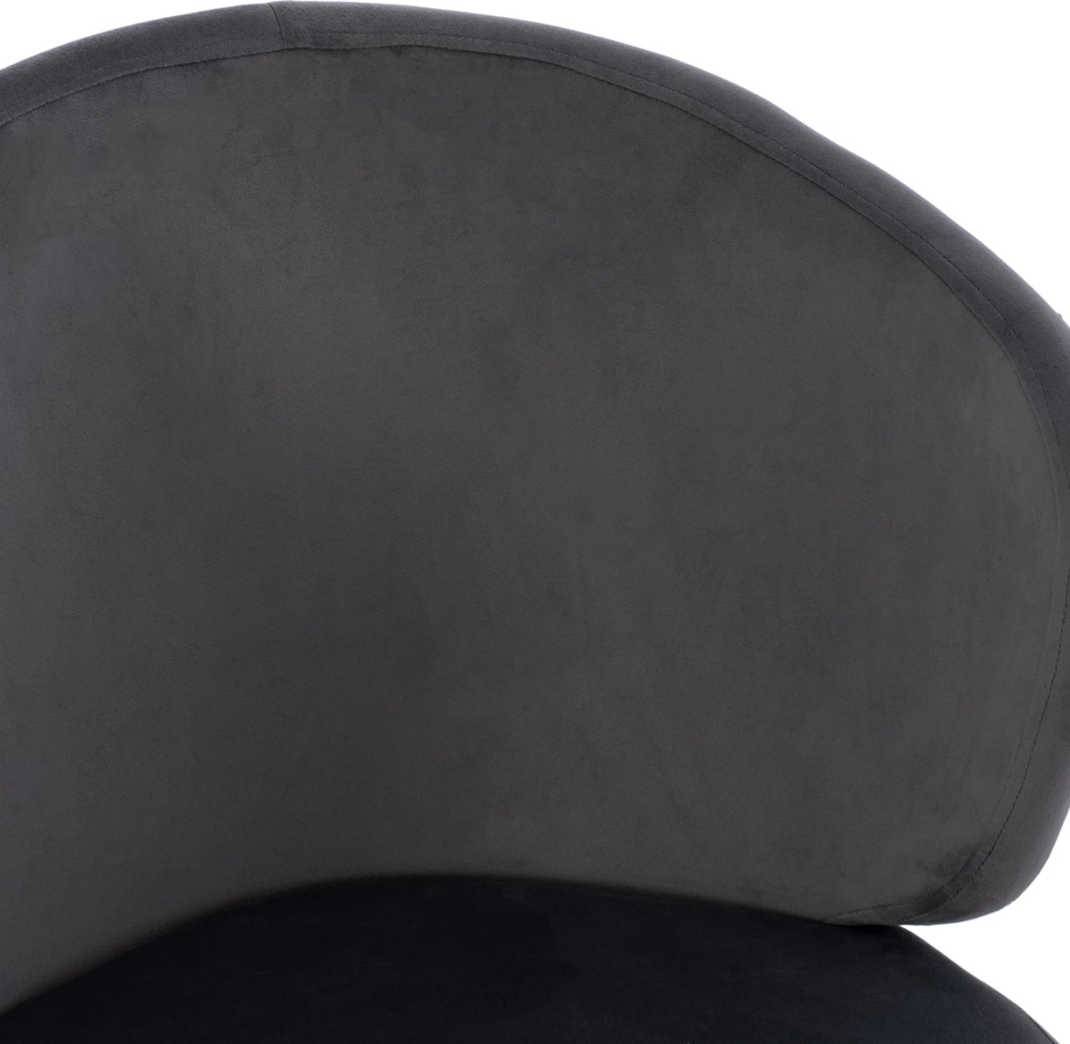 Karrige JIYA me kadife gri & skelet metalik të zi FH8728.01 60x60x85 cm, set prej 2 copë