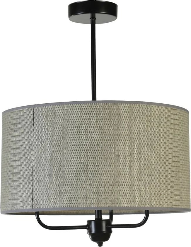 Llambë tavani Opviq, bambu, 3 llampa, gri dhe e zezë Llambë tavani Opviq, bambu, 3 llampa, gri dhe e zezë