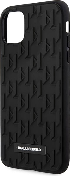 Mbështjellës Karl Lagerfeld 3D Monogram për iPhone 11/XR 6.1", i zi