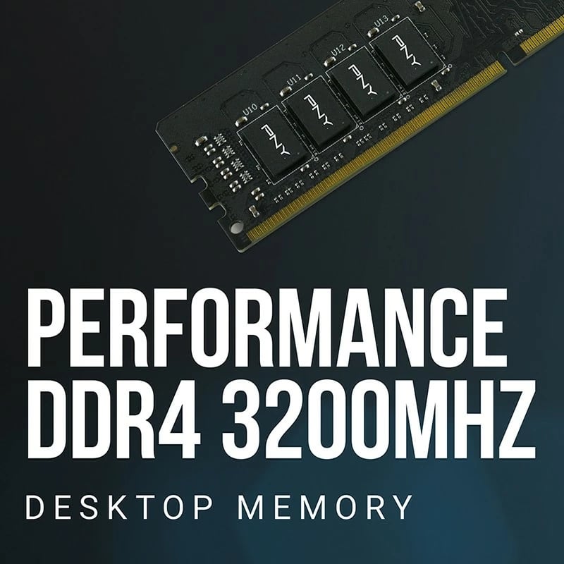 RAM Memorje PNY MD16GSD43200-TB, 16GB, DDR4, 3200MHz, DIMM