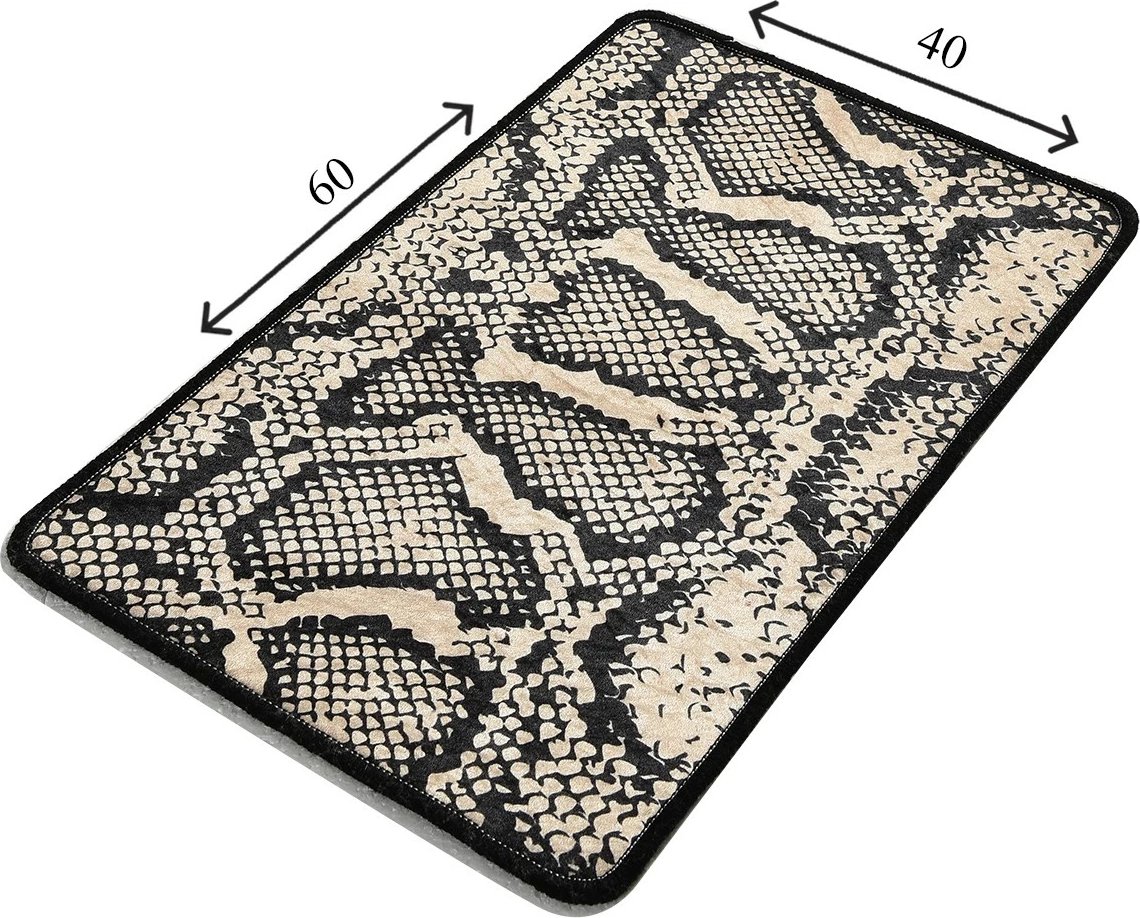 Tapet për banjo Mijölnir, model Snake Djt, shumëngjyrësh, 40x60cm