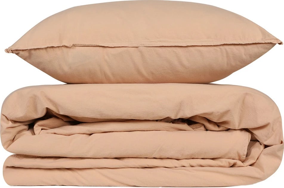 Set mbulesë për jorgan, njësh, ngjyrë bezhë, L'essentiel, stonewashed