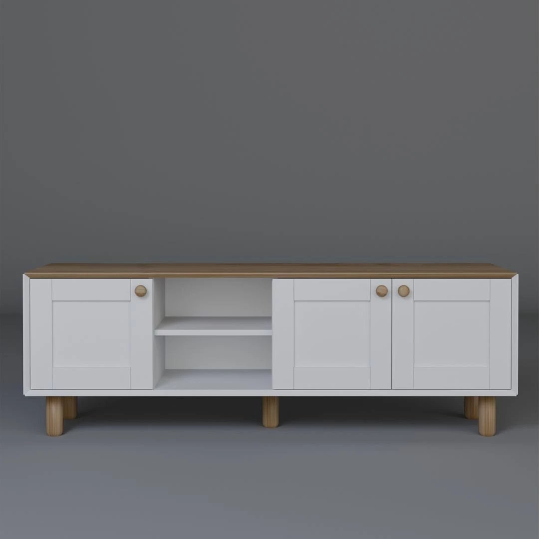 Komodë TV Skye Decor, stil bohemian, 1600-83, ngjyrë lisi kopshti