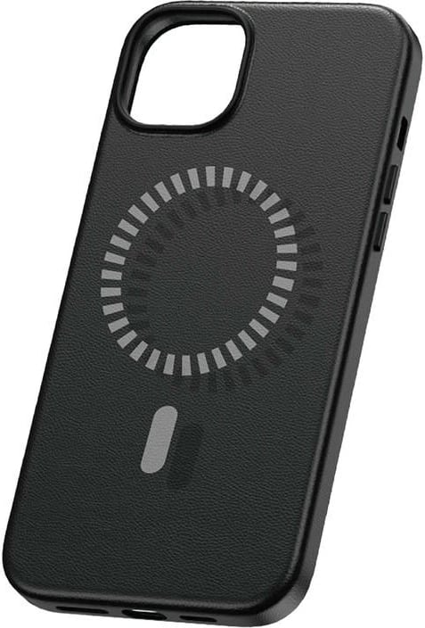 Mbështjellës magnetik Baseus Fauxther për iPhone 15 Plus, i zi