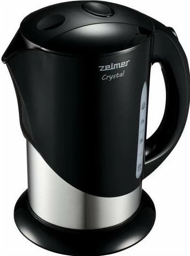 Çajnik elektrik Zelmer ZCK7630 Crystal, 1.7L, 2200W, ngjyrë e zezë-argjendtë