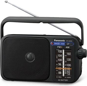 Radio Panasonic RF-2400DEG-K, mono, AM/FM, e zezë