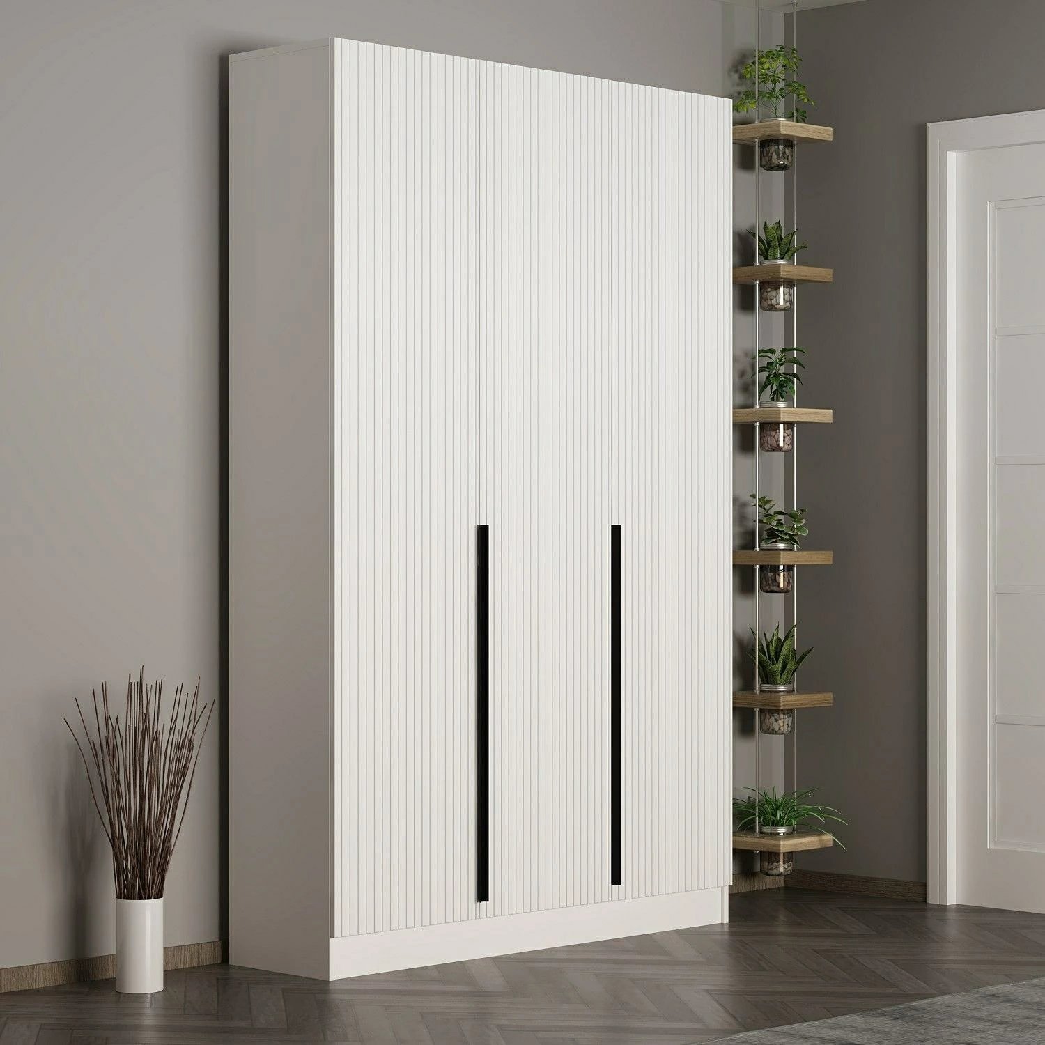 Stendë korridori Skye Decor, Noah, e bardhë, 135x210x35cm