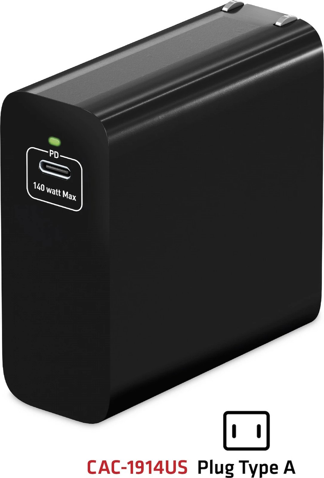 Karikues Club3D 140W, GaN, USB-C, me kabllo USB-C, i zi Karikues Club3D 140W, GaN, USB-C, me kabllo USB-C, i zi