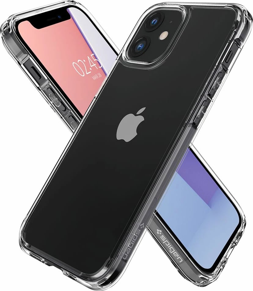 Mbështjellës Spigen Ultra Hybrid për iPhone 12 mini, Transparent