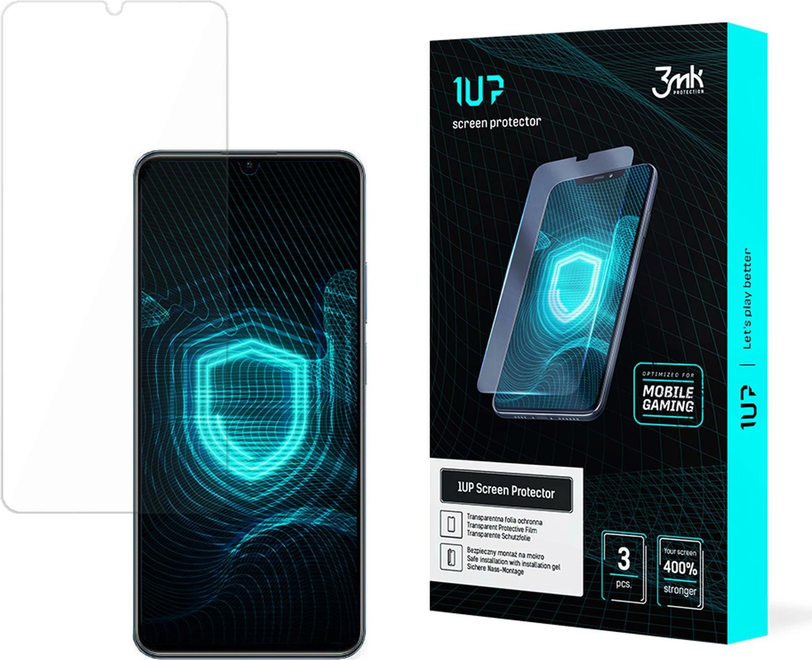 Mbrojtës ekrani 3mk 1UP për Realme C63, për gaming