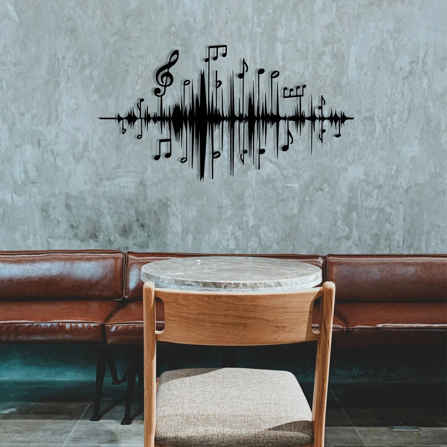 Aksesor dekorativ metalik për mur, Wallity, Lal, ngjyrë e zezë, 69x37cm Aksesor dekorativ metalik për mur, Wallity, Lal, ngjyrë e zezë, 69x37cm