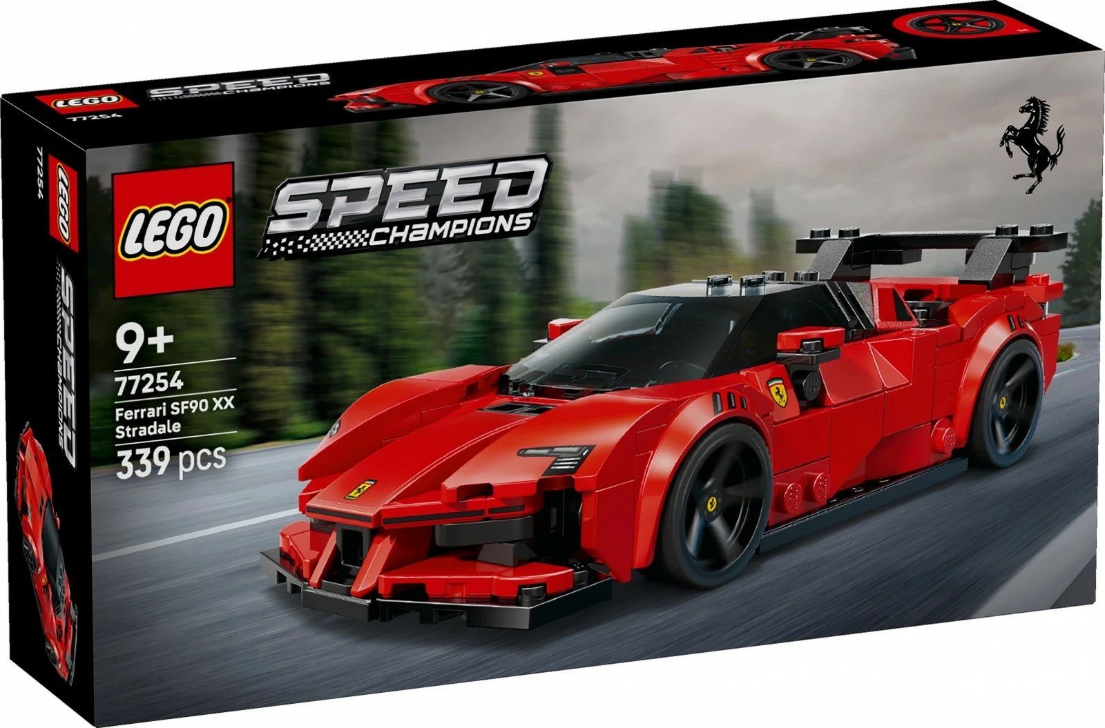 Set blloqe ndërtimi LEGO Speed Champions Ferrari SF90 XX Stradale 77254, 339 pjesë, moshë 9+, me minifigurë, e kuqe