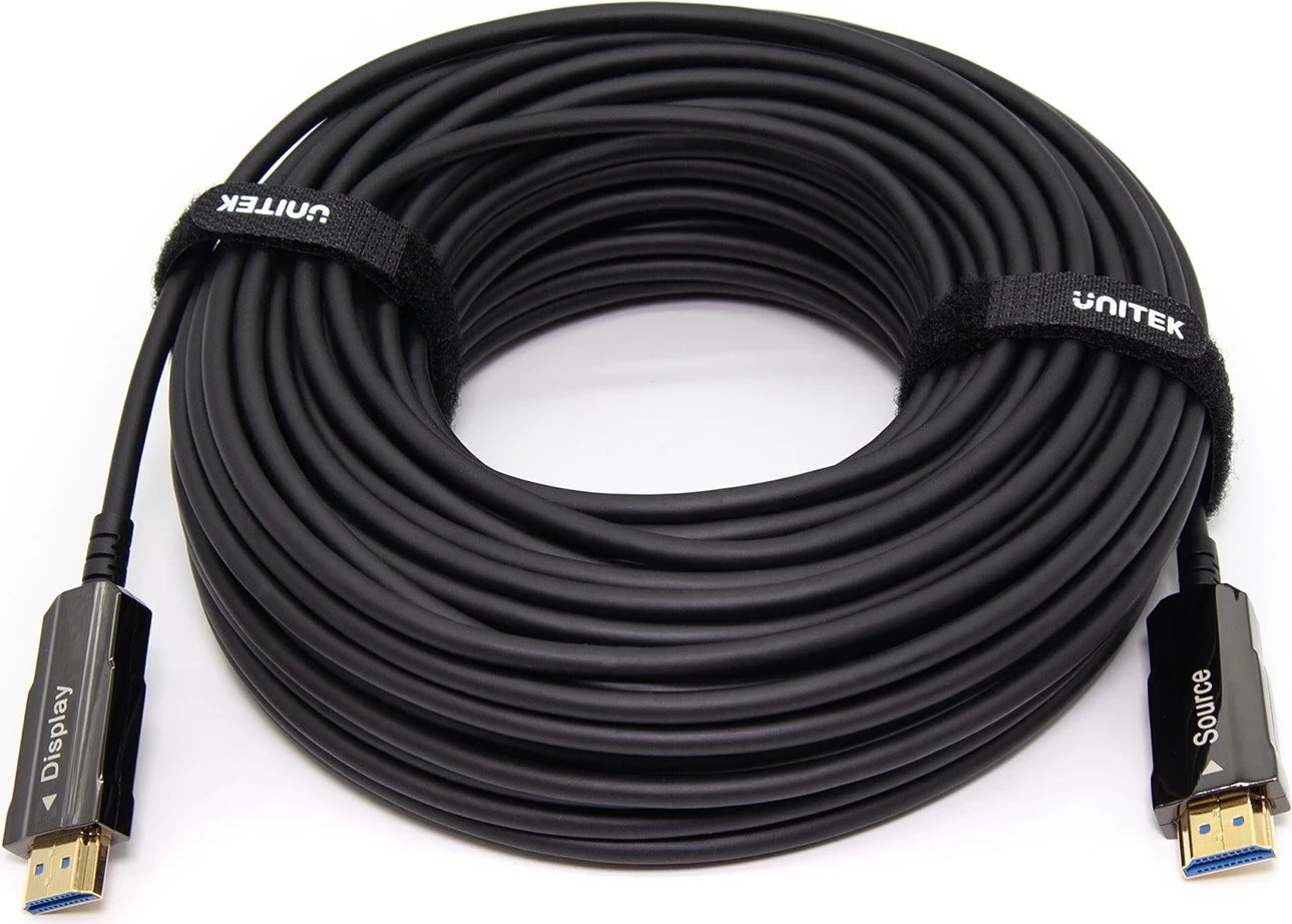 Kabllo HDMI 2.0 AOC Unitek, 4K 60Hz, 15m, e zezë