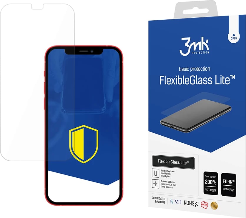Xham mbrojtës ekranit 3mk FlexibleGlass Lite për iPhone 12/12 Pro