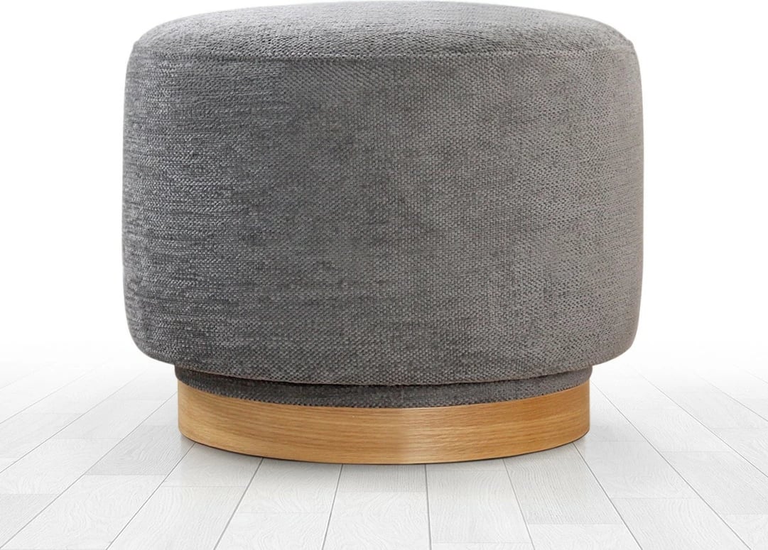 Puf Atelier del Sofa, rrotullues, ngjyrë gri