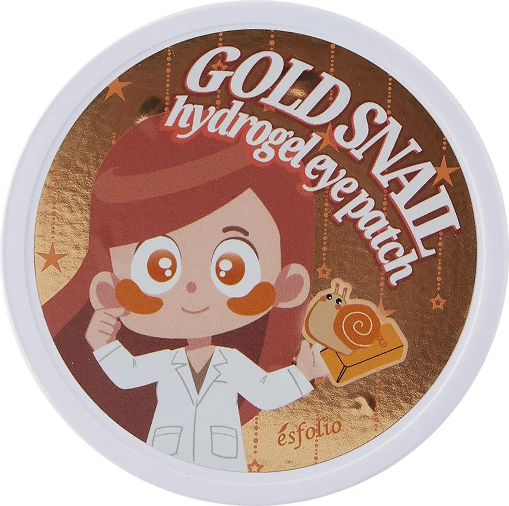 Patch hydrogel për sy Esfolio Gold Snail Hydrogel Eye Patch për femra, 60 copë