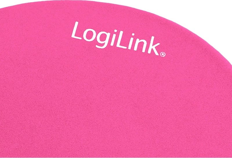 Mauspad LogiLink ID0027P me xhel, rozë, me mbështetje për kyç