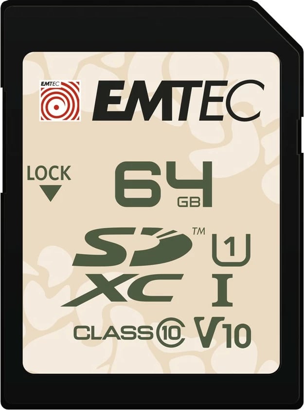 Kartelë SD EMTEC SDHC UHS-I V10, 64GB, Class 10, 90MB/s, e jashtme