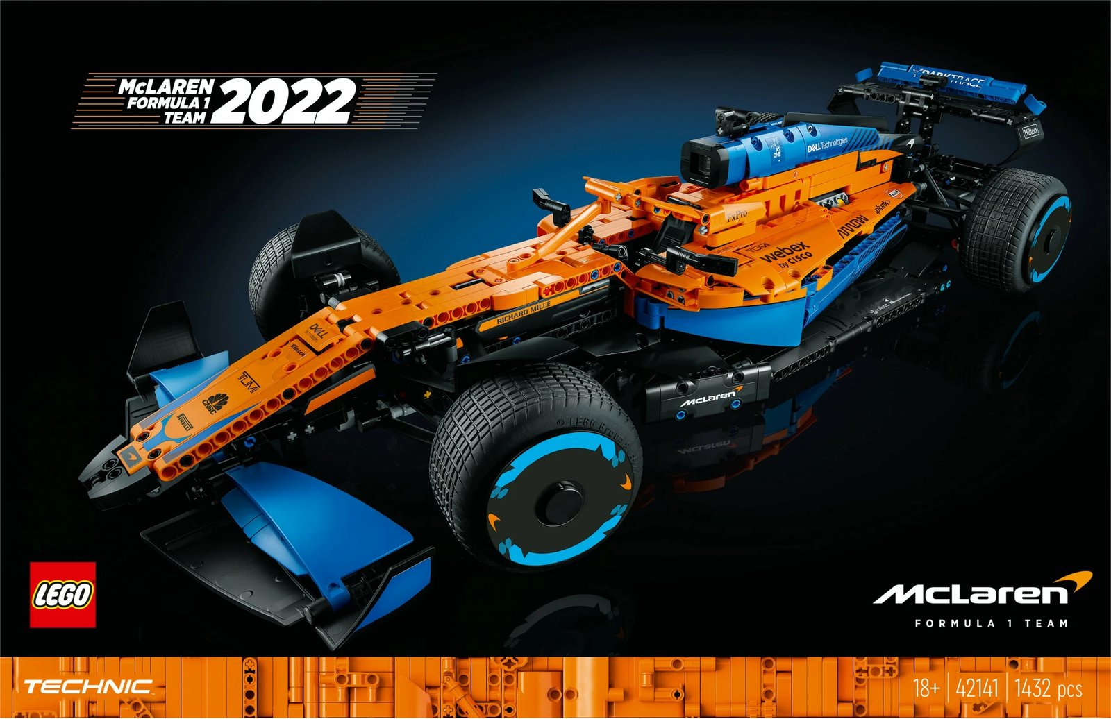Set për ndërtim LEGO Technic McLaren Formula 1, 1434 pjesë, shumëngjyrësh Set për ndërtim LEGO Technic McLaren Formula 1, 1434 pjesë, shumëngjyrësh