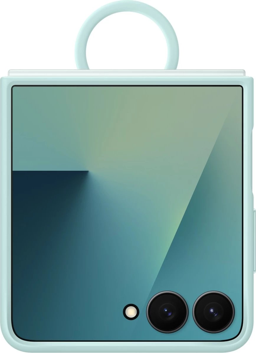 Mbështjellës Samsung Ring Case për Galaxy Flip7, silikon, mint