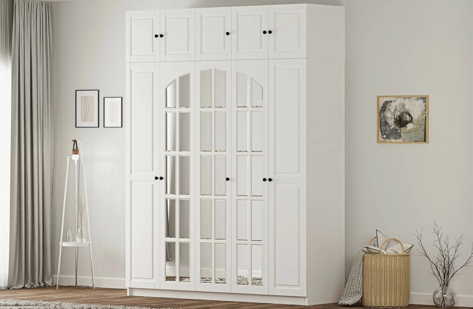 Dollap Skye Decor, ngjyrë e bardhë mat, RB-185-13