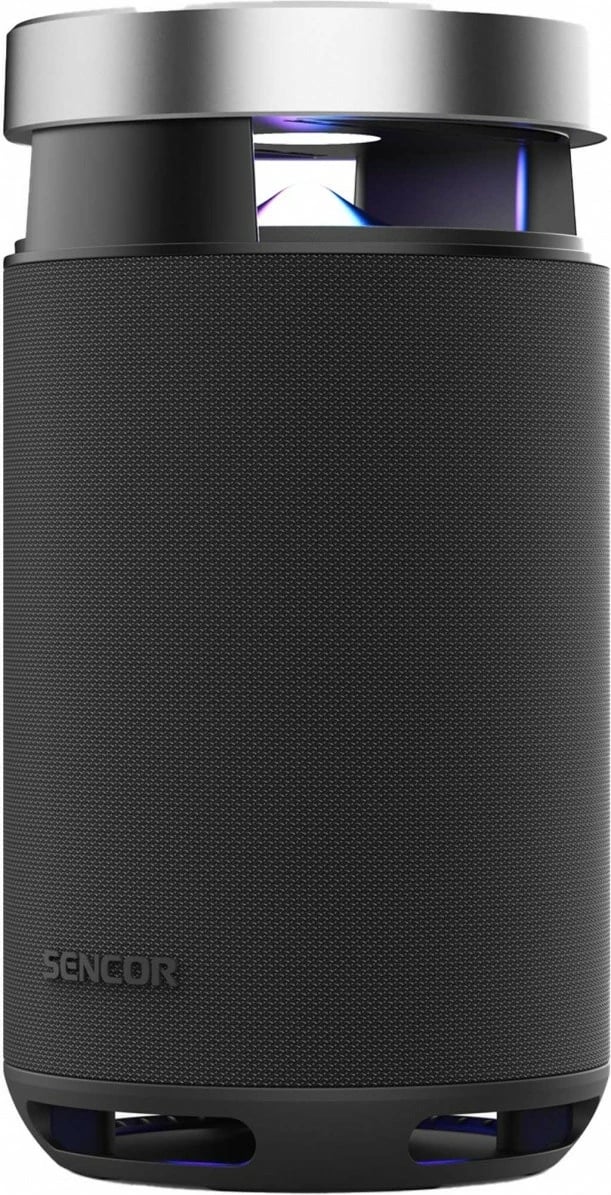 Altoparlant Bluetooth, Sencor, Resonex Lounge, 130W, TWS, LED, IPX5, e zezë/argjendtë