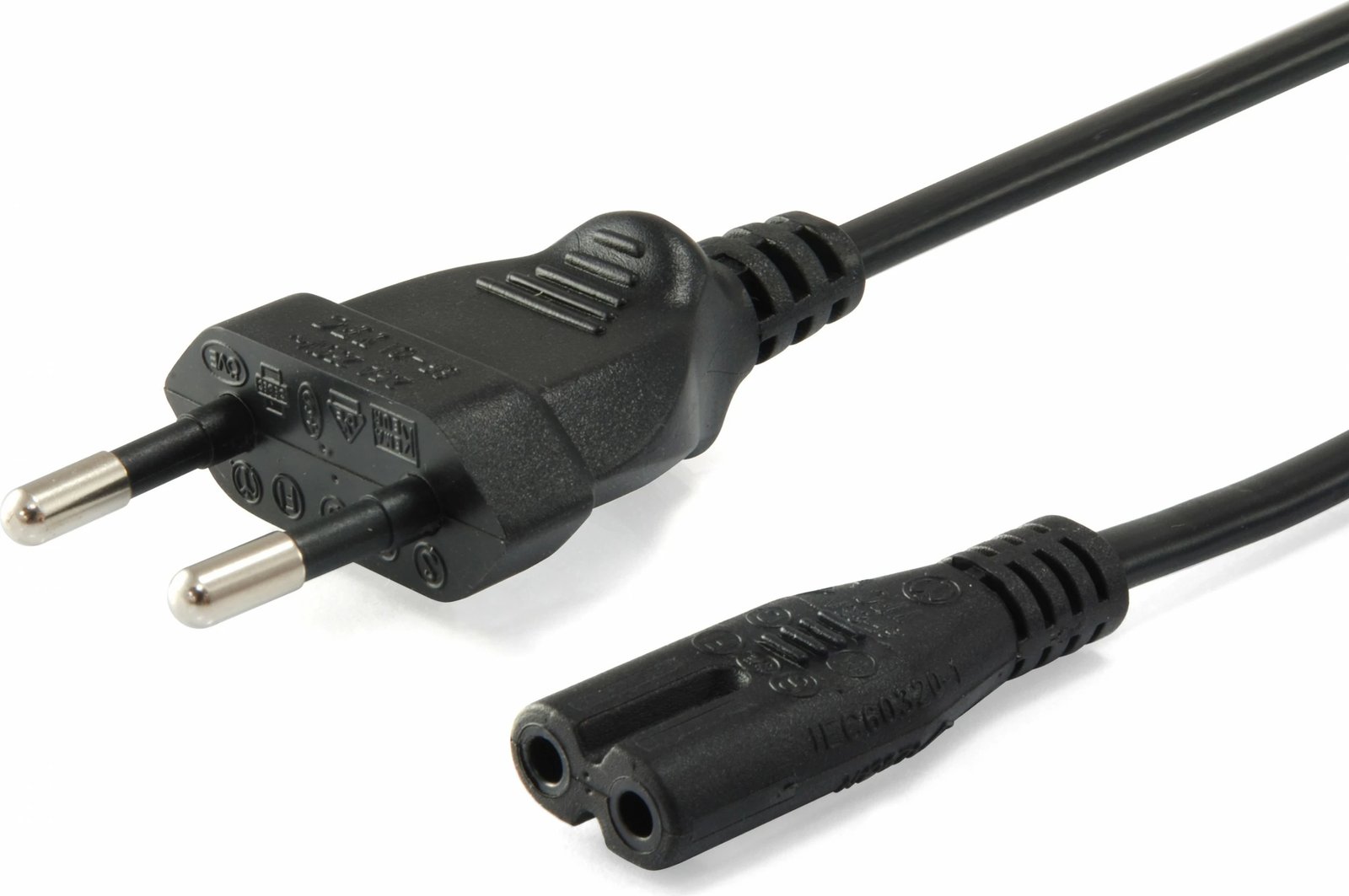 Kabllo rryme Equip 112161, 3 m, Power plug type C, C7 coupler, e zezë