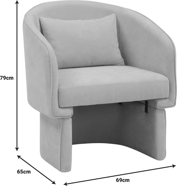 Karrige Playmob, ngjyrë bezhë, 69x65x79cm