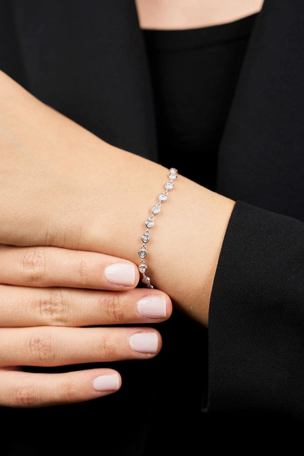 Byzylyk argjendi Elika Silver, i bardhë, ELKYS60422