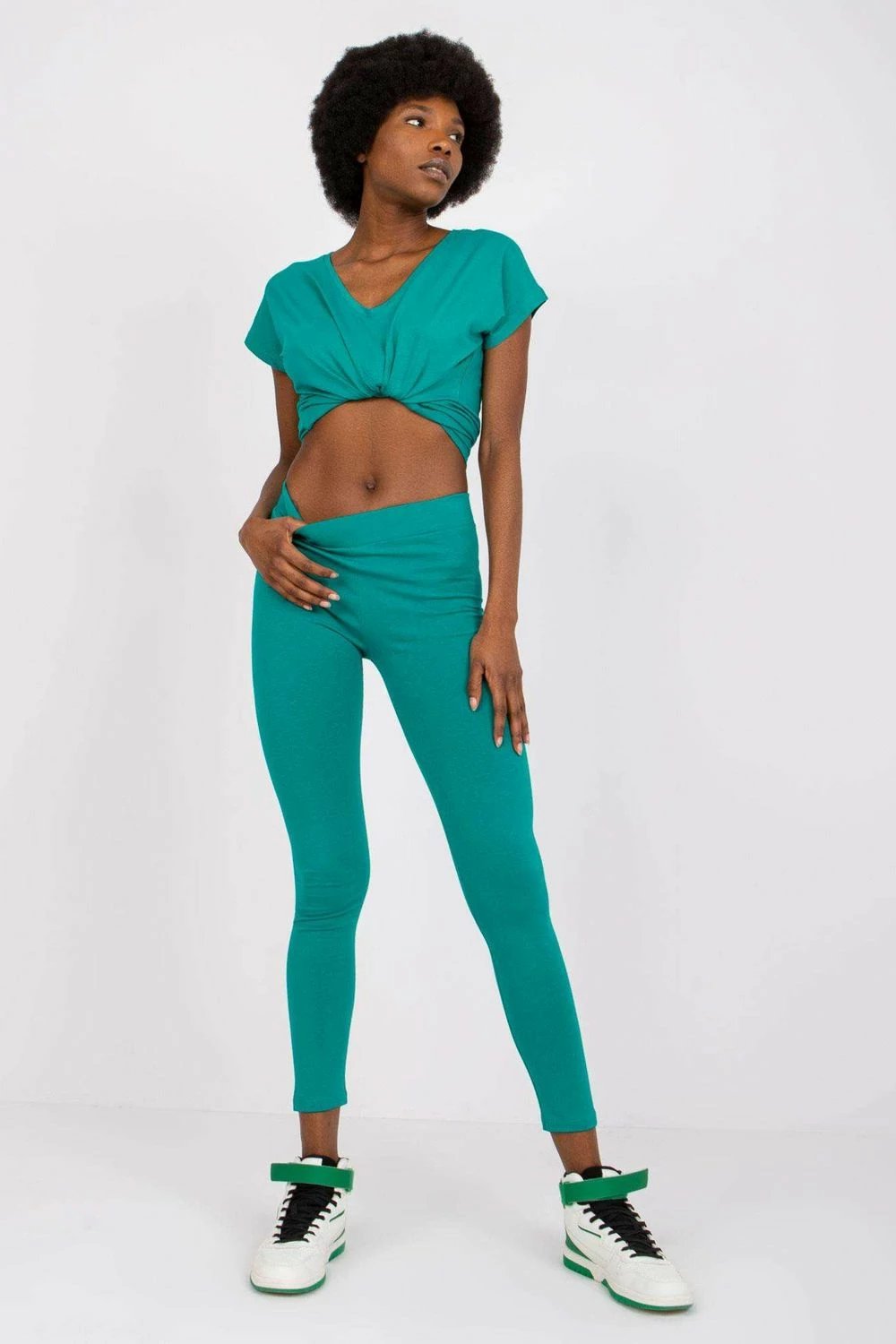 Leggings BFG 166028 femra, të gjelbra