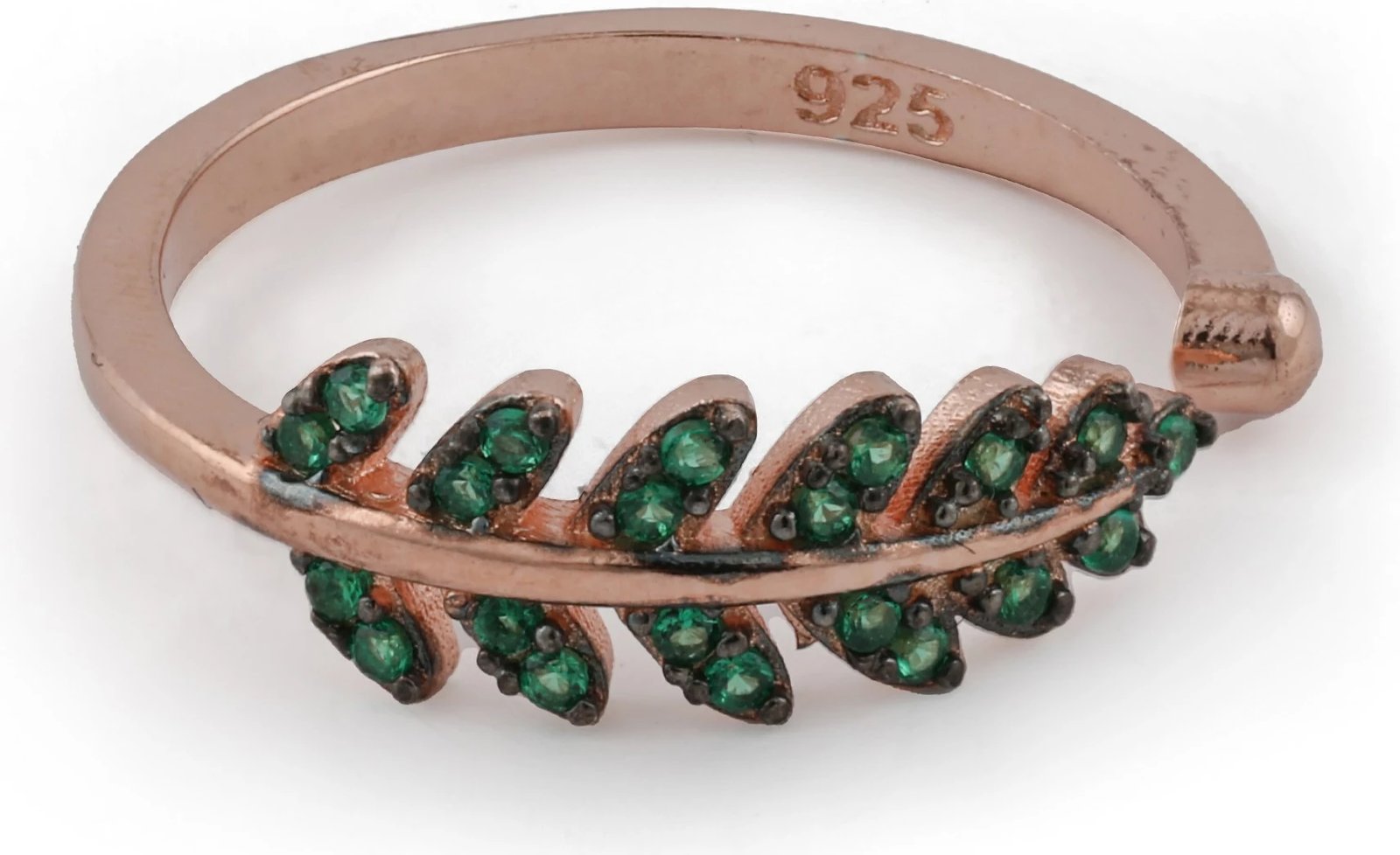 Unazë argjendi, ngjyrë rozë-ari dhe e gjelbër, Jumeon, 9947YESIL