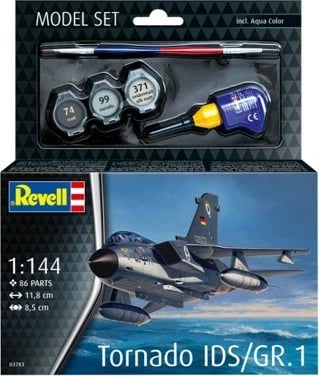 Model plastik aeroplani Revell Panavia Tornado IDS/GR.1, 1:144, set me 86 pjesë, me ngjyra dhe ngjitës
