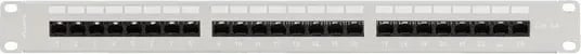 Patch panel LANBERG 24 porta 1U 19" kat.6A UTP, gri me organizues kabllosh