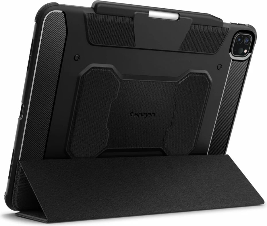 Mbështjellës Spigen Rugged Armor Pro për iPad Pro 13" 2024, i zi