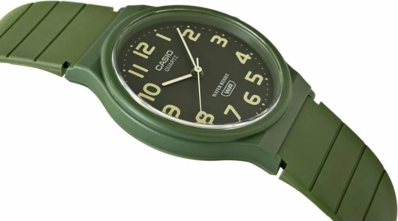 Orë dore femra Casio MQ-24UC-3BEF, e gjelbër, me kuti