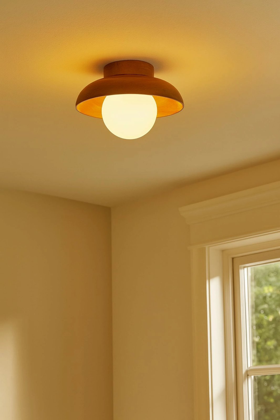 Llambë muri Opviq, Hant-T, ngjyrë lisi dhe e bardhë