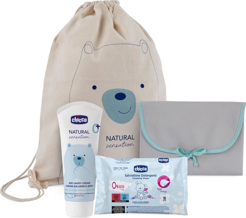 Set për ndërrim pelene Chicco Natural Sensation Nappy Change, uniseks